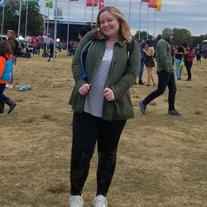 Army Green Peplum Utility Jacket